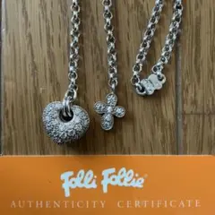 ●Folli Folliフォリフォリ★ラリエット ネックレス★シルバー★ハート