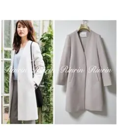 ANAYI ノーカラーコート 36