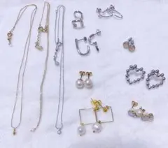 ネックレス、ピアス、イヤーカフ　11点まとめ売り