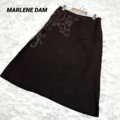 【マーレンダム】/MARLENE DAM/ラインスカート/イタリー/花柄刺繍