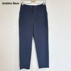 【ゴールデンベア】スラックス オフィス カジュアル 綺麗め 春夏 ネイビー