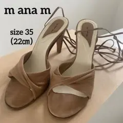 manam レースアップサンダル （22㎝）ハイヒール・パンプス・サンダル
