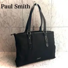 【A4可/人気】Paul Smith ナイロン レザー トートバッグ 通勤 通学
