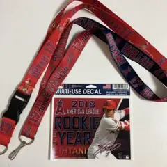 【匿名配送】大谷翔平 ネックストラップ2本 ステッカー1枚 まとめ売り