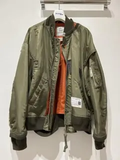 無言購入不可　ミハラヤスヒロ 25SS フードドッキングMA-1 Maison MIHARA YASUHIRO｜ワイドスリーブMA-1ジャケット