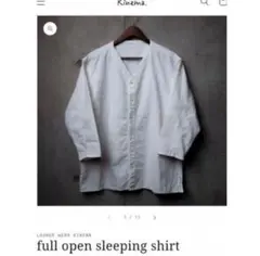 kinema ピグメントスリーピングシャツ　M kinema ピグメントスリーピングシャツ M
