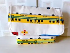 【匿名配送】ハンドメイド　お弁当袋②電車柄