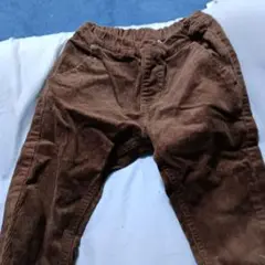 コーデュロイ ブラウンパンツ
