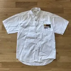 BUGLEBOY US古着 ワークシャツ 半袖シャツ ワッペン