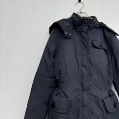 美品⭐️ エディーバウアー ロング ダウンジャケット Aライン ブラック 小さめ