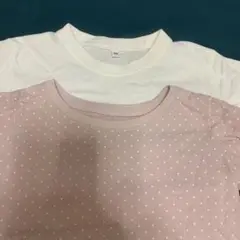 ホワイト・ピンクドット Tシャツセット 90