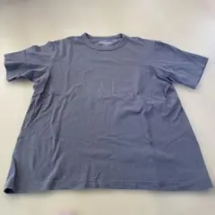 GU グレー クルーネック Tシャツ Lサイズ