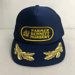 【US古着】PARMER BENEFIT NURSERY メッシュキャップ 紺
