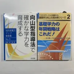 ２冊セット　基礎学力　向山型指導法と基礎学力の戦略　TOSS　向山洋一