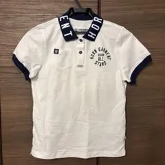 HORN GARMENT ポロシャツ ホワイト/ネイビー