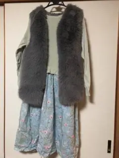 リバティ×ニットワンピース