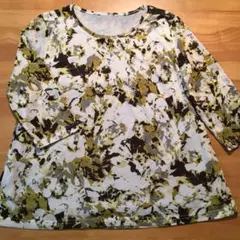 レディース　シニア　カットソー　七分袖　MからL 美品　値下げ