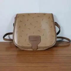 LANCEL ランセル ショルダーバッグ ポーチ コンパクト レザー ベージュ