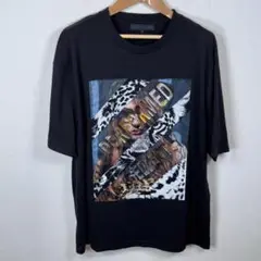 ★美品★ in the attic グラフィック 3D 立体 Tシャツ 黒 L