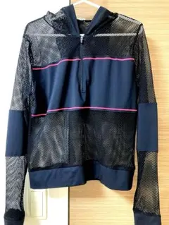 FOREVER 21 フード　トップス レディース　S スポーツウェアシースルー