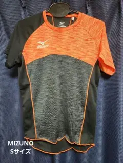 Mizuno 陸上用シャツ Sサイズ オレンジ/ブラック