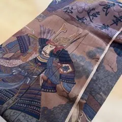 武士デザイン 日本製 綿生地　130×100