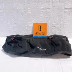 As 揺れない ランニング ウエストポーチ 軽量 伸縮素材 メッシュ 黒 2XL