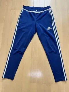 adidas ネイビー 3本ライン スリムフィットパンツ