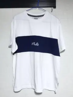 FILA ホワイト ネイビー Tシャツ