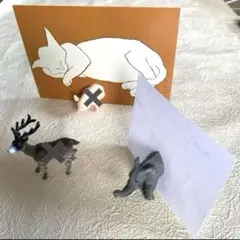Francfranc 動物カードスタンド メモ挟み　ゾウ