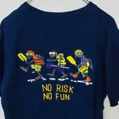 【シャングリラ】Tシャツ 38サイズ バック刺繍 ネイビー SHANGRI-LA