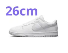 NIKE DUNK LOW 26.0cm ホワイト/ホワイト/ピュアプラチナム