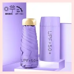 折りたたみ傘 SPF50 日傘 UVカット 99% 完全遮光 軽量　パープルC