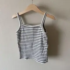 muu ストライプ ノースリーブ タンクトップ