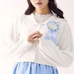 【新品】シナモロール ロゼッタ付 カーディガン