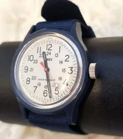 ⭐極美品稼働品⭐TIMEX　キャンパー　腕時計　クォーツ　レディース　ネイビー