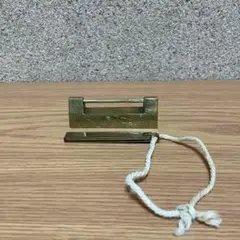 【古錠前 日本南京錠】真鍮 日本製 骨董 アンティーク