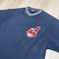 【SSK】インディアンス　メッシュTシャツ　Mサイズ　ネイビー