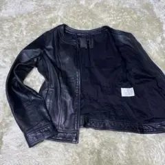 【美品】 UNTITLED アンタイトル レザージャケット ラムレザー 羊革