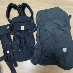 エルゴベビーOMNI360 ブラック&BabyHopperラインカバー グレー