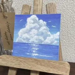 No.48 アートボード　テクスチャーアート　アクリル画