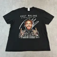 日本未発売　ポスト・マローン　ツアーTシャツ　ミュージシャン古着　ブラック　XL