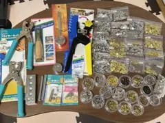 最終値下げ　大カシメプライヤーセット　レザーパンチ　ハトメ打具セット　まとめ売り