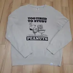 ユニクロ x PEANUTS スヌーピー プリント 裏毛 スウェット トレーナー