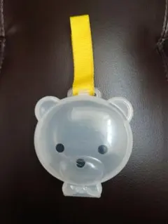 クマの顔型小物入れ 透明