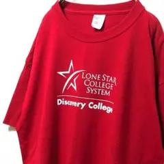 ポート&カンパニー ローンスターカレッジシステム Tシャツ レッド赤XL古着