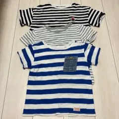 ボーダーTシャツ 120cm ３枚セット
