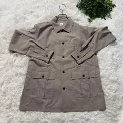 カバーオールデザインシャツ TAKEO KIKUCHI Mサイズ グレー