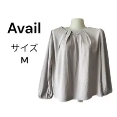 アベイル Avail ブラウス サイズ M グレー 灰色