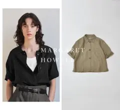 LOOK掲載 マーガレットハウエル SHIRTING LINEN リネンシャツ